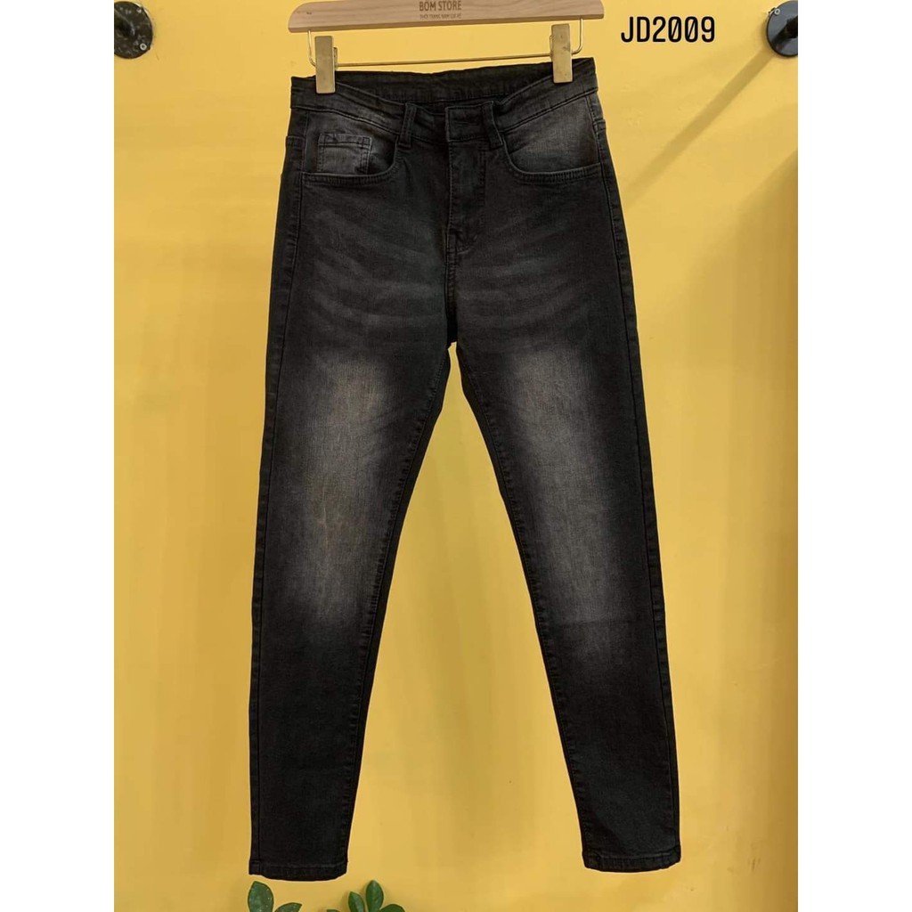 Quần Jean Nam Đen Vá Kiểu Cách Co Dãn Mạnh Vải Xịn MS602 | BigBuy360 - bigbuy360.vn