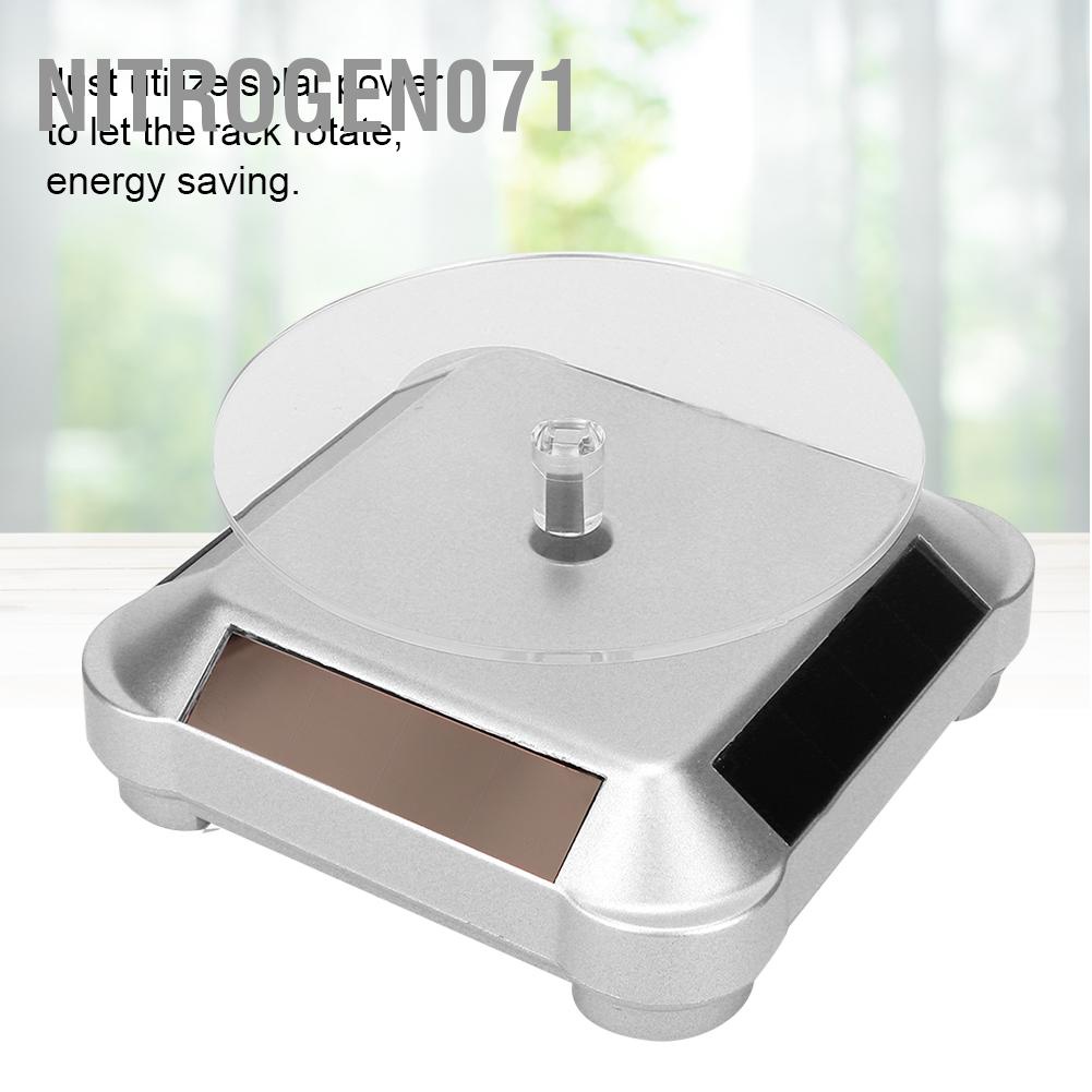 Nitrogen071 Rotating Solar Energy Multi-Purpose Watch Phone Jewelry Display Makeup Holder Rack