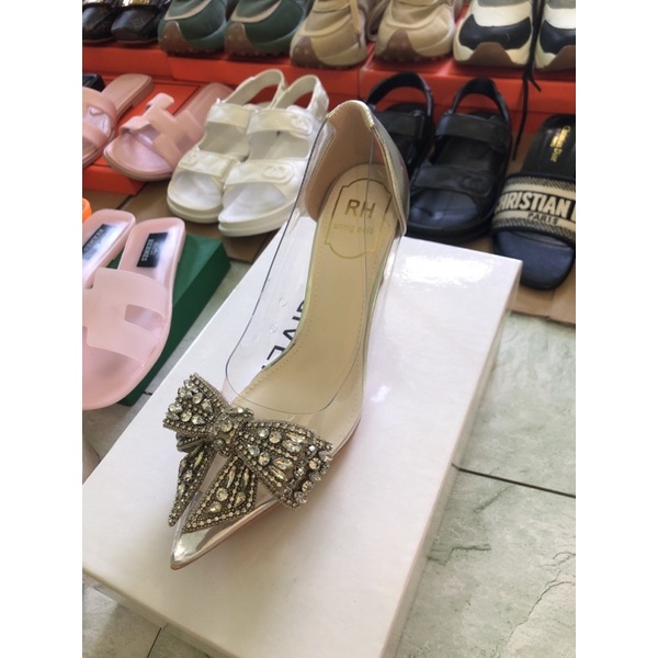 Sandal nơ đá Cao cấp fullbox đỏ