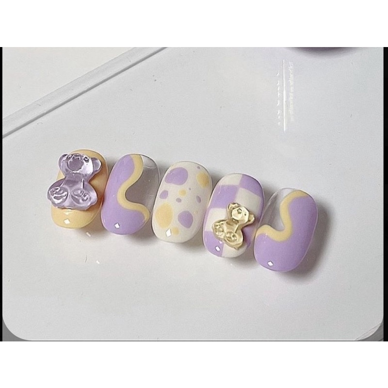 Nailbox ,10 móng úp thiết kế hoạ tiết siêu xinh.
