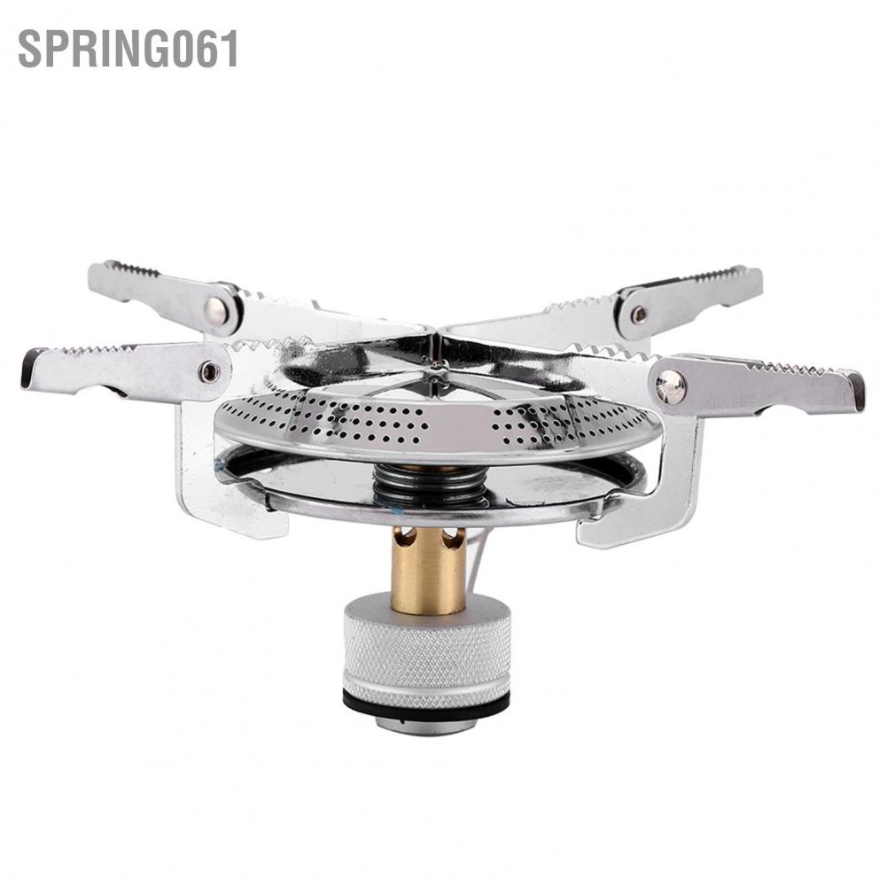 Spring061 Bếp cắm trại mini di động Gấp gas ngoài trời Lò nướng dã ngoại đốt