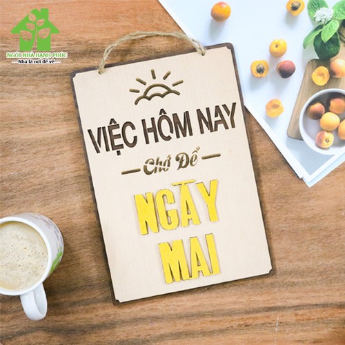 Bảng gỗ decor SLOGAN trang trí treo VĂN PHÒNG  TỔNG HỢP NHIỀU MẪU