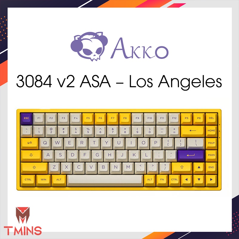 Bàn phím cơ AKKO 3084 v2 ASA – Los Angeles (AKKO CS switch / Hotswap / Foam tiêu âm) - Bảo hành 12 tháng