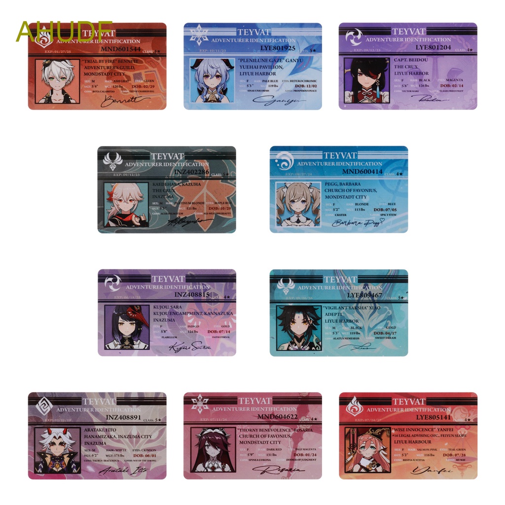 Thẻ Ảnh Bằng PVC Hình Anime Genshin Impact Anime Dùng Để Sưu Tập Thẻ