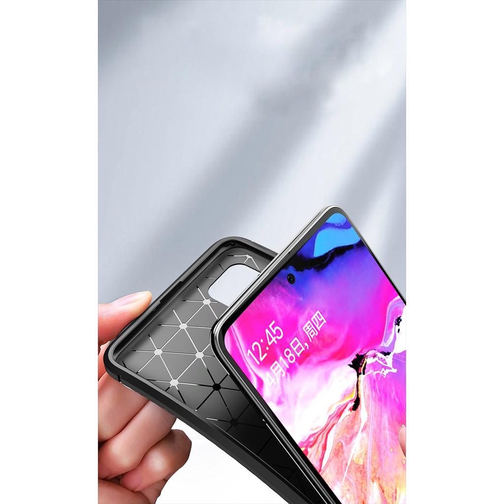 Ốp lưng Samsung  A51 FREESHIP Từ 50k chống sốc Auto Focus vân Rằn Ri siêu bền chống mồ hôi 2