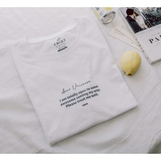 Áo thun in trắng đen cotton 🍄Dear Universe 🍄