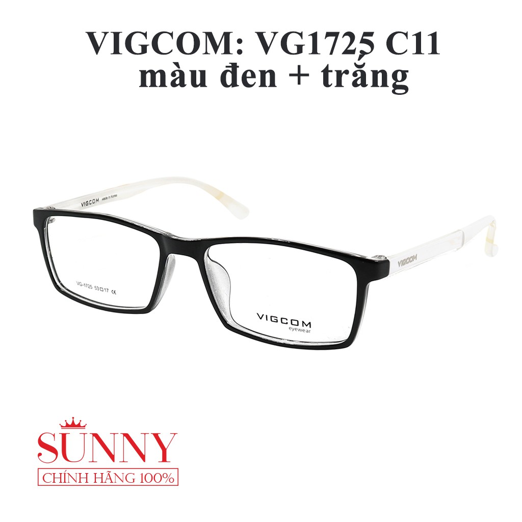VG1725 Gọng kính VIGCOM (nam và nữ - sp có nhiều màu)- chính hãng Korea - - kèm tem chống hàng giả do bộ công an cấp