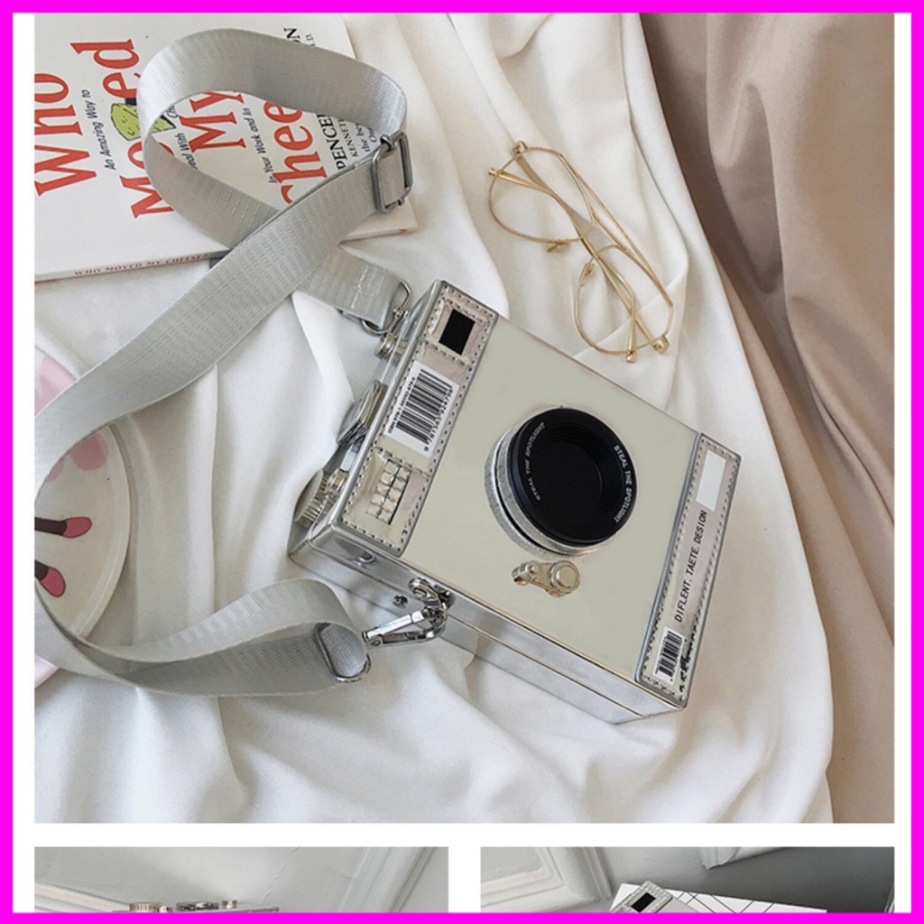 Túi xách nam nữ hình máy ảnh phụ kiện siêu độc đáo 2021