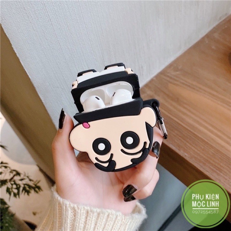 [Tặng kèm móc treo ] Case vỏ bao airpod 1 2 3 Pro đựng tai nghe không dây Airpods  i11 i12 i18 ... Shin Cậu bé Bút chì