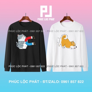 Áo đôi nỉ nam nữ thu đông sweater chất đẹp
