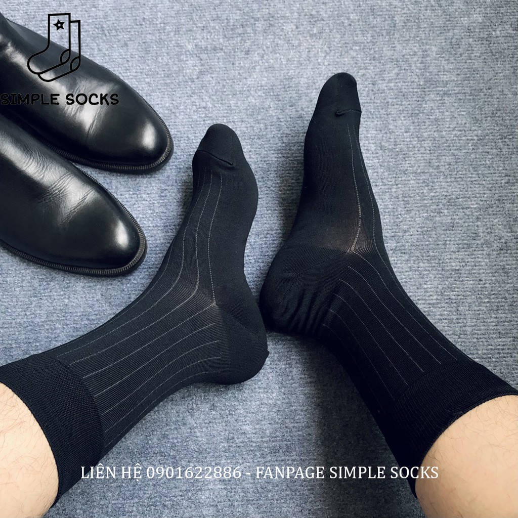 Vớ Mang Giày Tây ️- SIMPLE SOCKS - Tất Nam Công Sở Cổ Cao  Họa Tiết Basic Lịch Lãm Cực Đẹp Nhẹ Êm Và Siêu Khô Thoáng