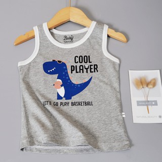 [COMBO 3 ÁO] Áo ba lỗ bé trai cotton thoáng mát