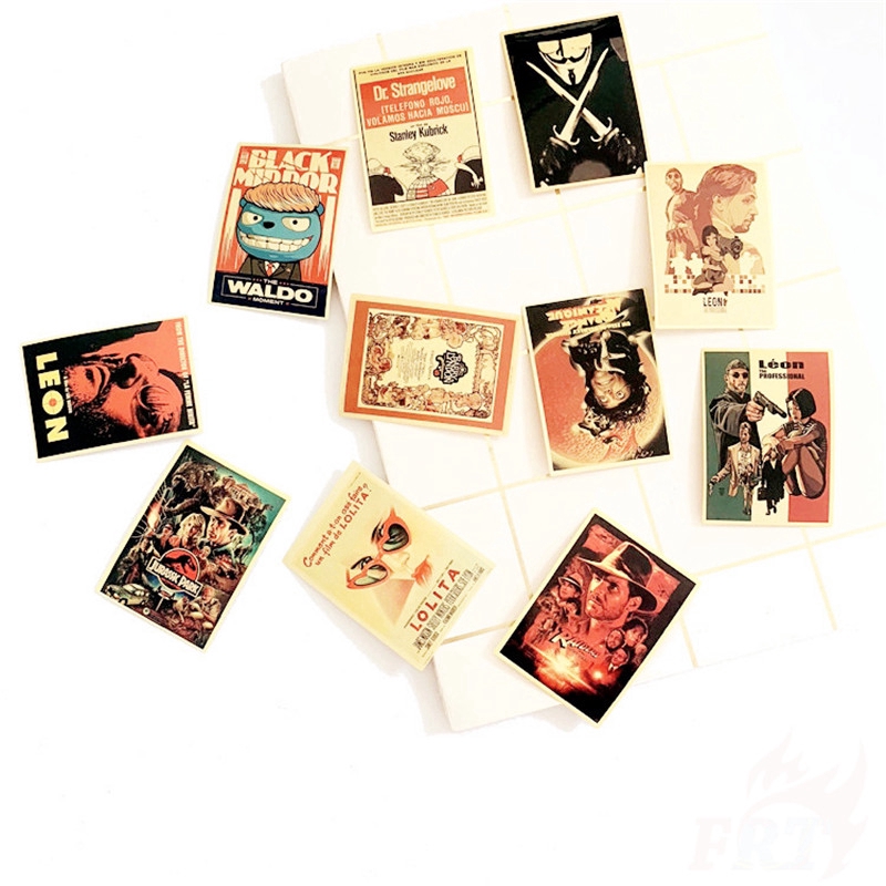 ❉ Mixed Movie & TV Shows Series 03 Retro Mini Poster Waterproof Graffiti Stickers ❉ 54Pcs/Set DIY Fashion Luggage Laptop Skateboard Doodle Decal Stickers