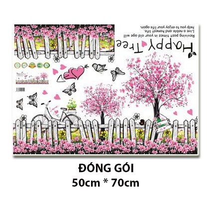 Decal dán chân tường - Hàng rào hoa - XL7080