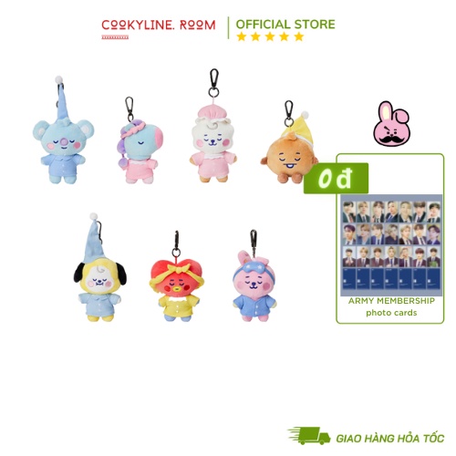 Móc khóa BT21 sleep dream - bag charm Bt21 chính hãng - new goods