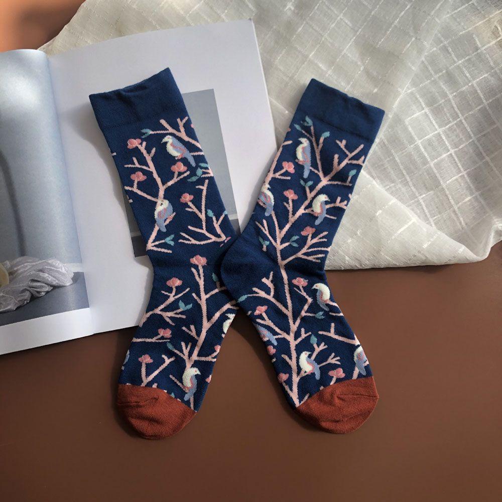 Tất Nữ In Hình Hoa Hướng Dương Dễ Thương VANES1