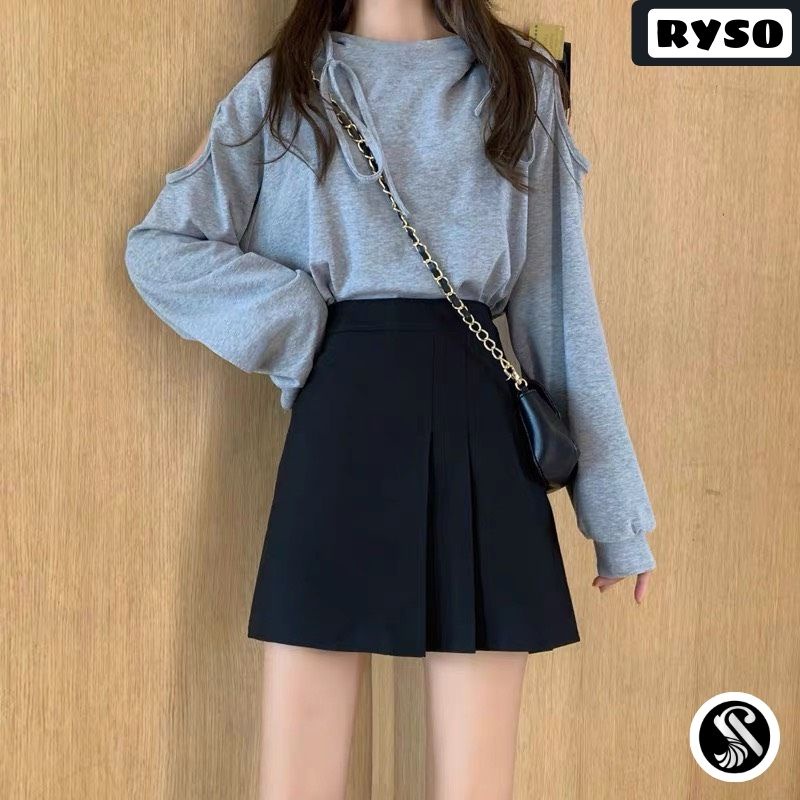 Chân váy xếp li chữ A xếp li dáng ngắn phong cách Hàn Quốc trẻ trung ( có quần lót trong )