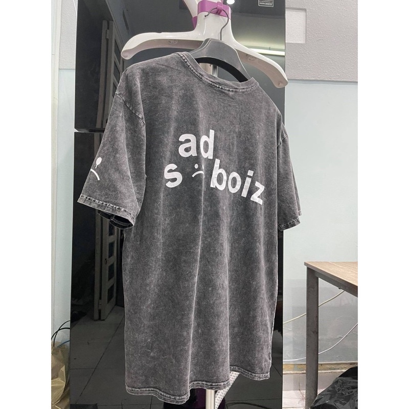 Áo thun sadboiz whash hàng cáo cấp chất liệu cotton 100%  form rộng oversize nam nữ