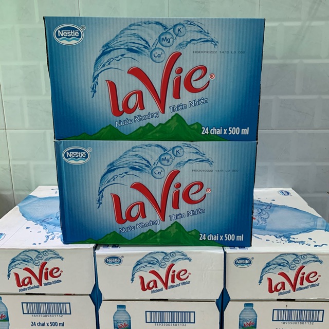 5 chai nước khoáng Lavie 500ml