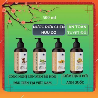 Nước rửa chén hữu cơ bồ hòn ecocare 500ml, nước rửa bát hữu cơ tinh dầu tự nhiên .