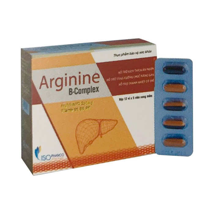 ARGININE B COMPLEX- Hỗ trợ tăng cường chức năng gan (HỘP 60 VIÊN)