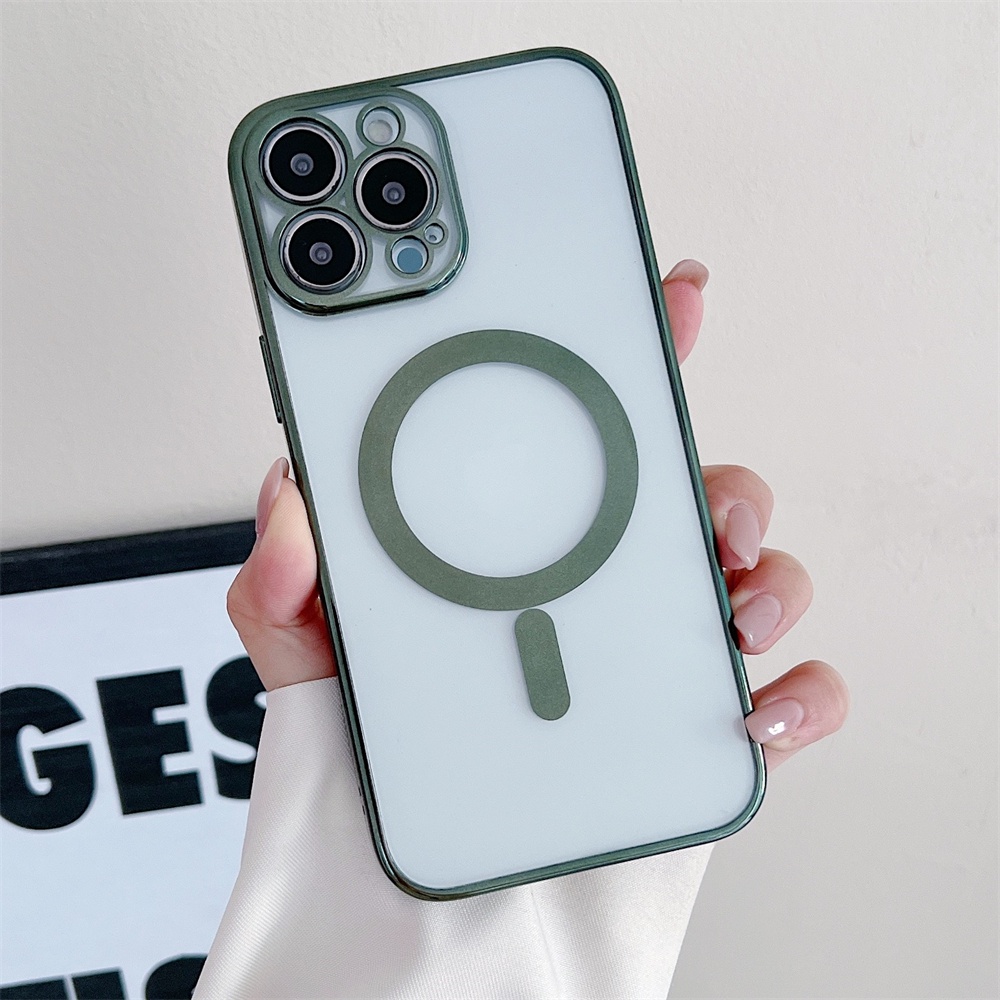 Ốp Điện Thoại Mềm Tích Hợp Từ Tính Cho IPhone 14 14Pro 14 plus 14 Pro max 13 Pro max 12 Pro max