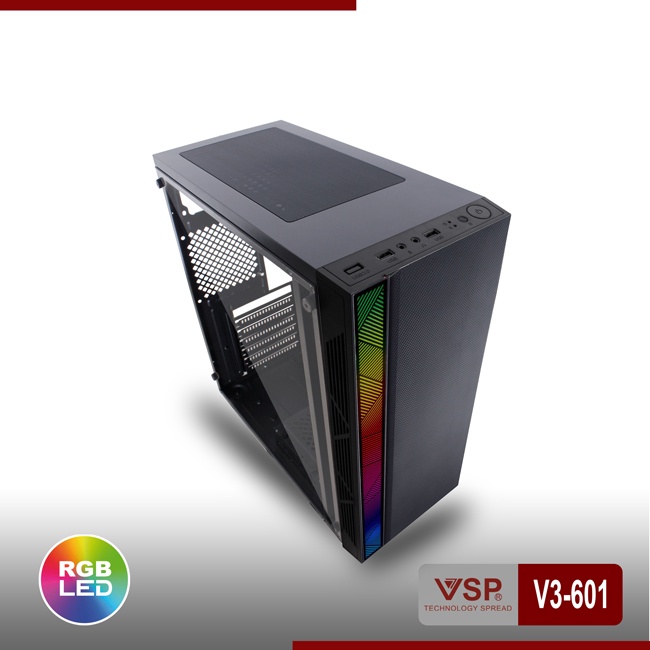 Vỏ Case Máy Tính VSP V3-601B Đen