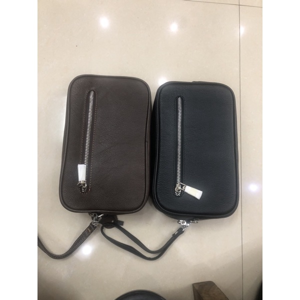 Clutch Hộp Nam Cầm Tay Cao Cấp Da bò