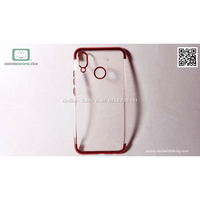 Ốp Lưng Huawei Nova 3e Zacase Dẻo Trong Viền Màu Chống Sốc