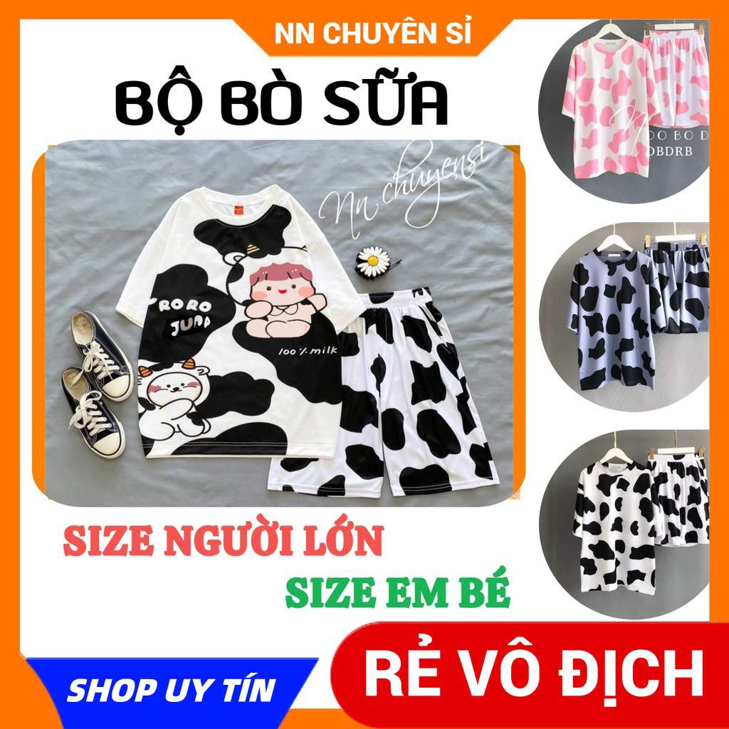 ĐỒ BỘ BÒ SỮA CÓ ĐỦ SIZE EM BÉ NGƯỜI LỚN ⚡ ĐỒ BỘ NHÓM ⚡ ĐỒ BỘ GIA ĐÌNH ⚡ ĐỒ BỘ CẶP ⚡ ĐỒ BỘ NỮ ⚡ ĐỒ BỘ MẶC NHÀ