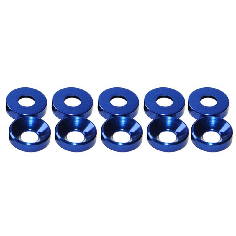 Set vòng đệm ốc vít đầu chìm hợp kim nhôm M4 anode hóa mới