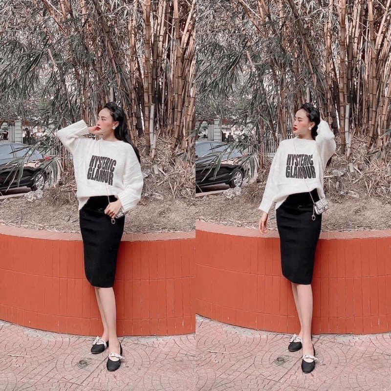 Chân Váy Bút Chì Len Zip Xẻ Sau | BigBuy360 - bigbuy360.vn