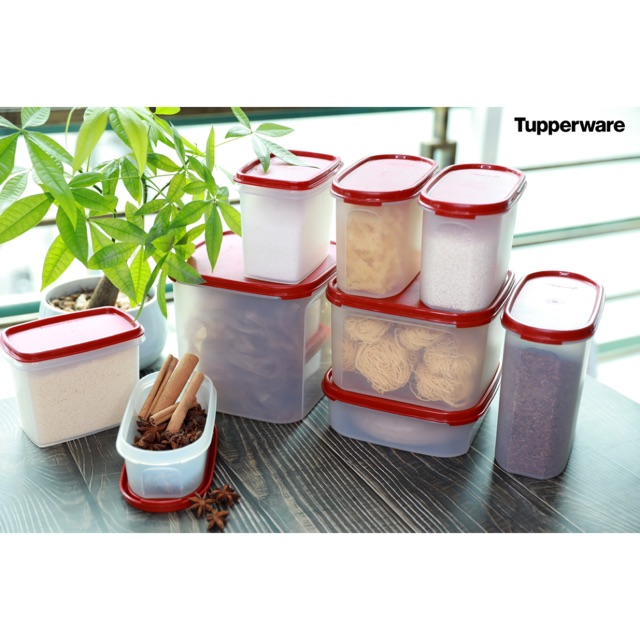 Tupperware Bộ Hộp Kệ Bếp Modular Mate Super Kitchen 9 Hộp