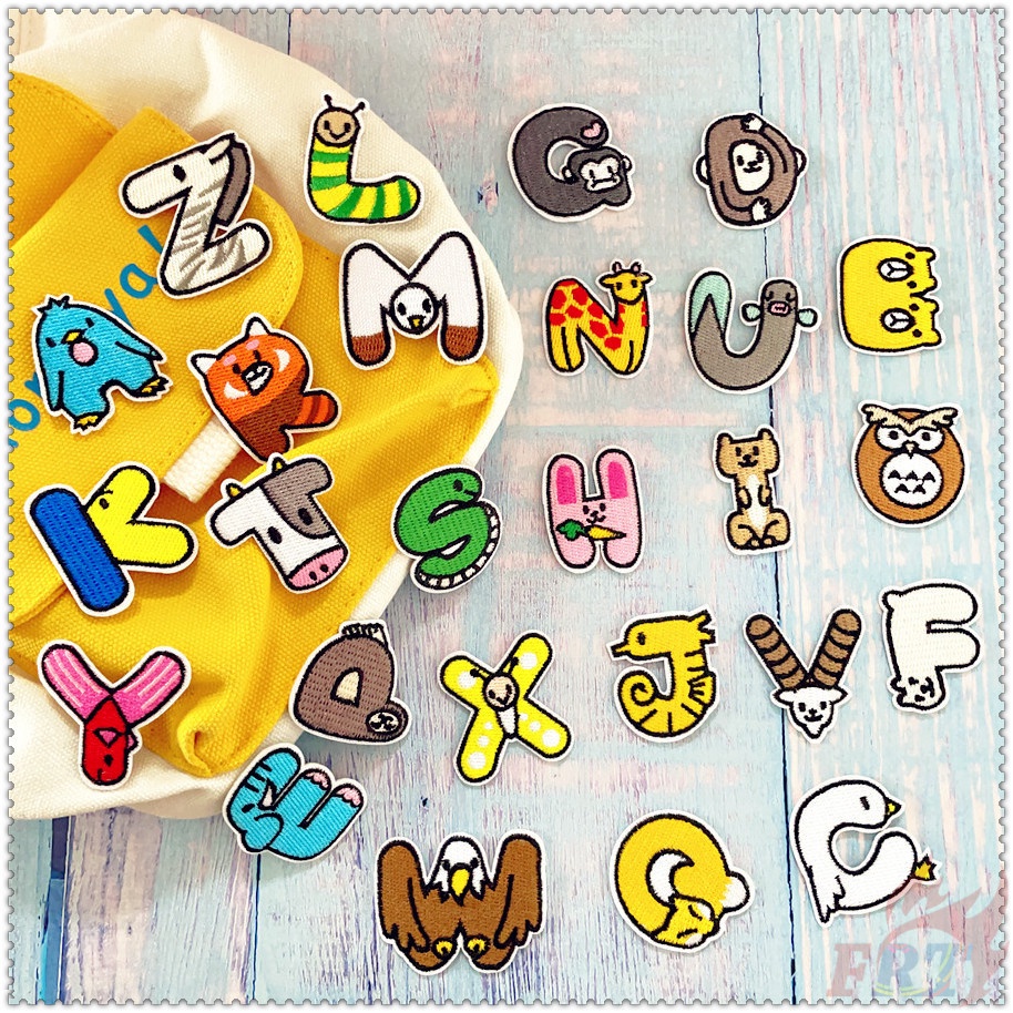 ✿ Sticker Ủi Thêu Hình Động Vật Hoạt Hình ✿ 1 Miếng Dán Ủi Lên Quần Áo