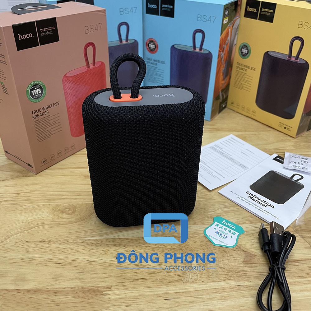 Loa Hoco BS47 Bluetooth V5.0 Chống Nước IPX5 Chính Hãng