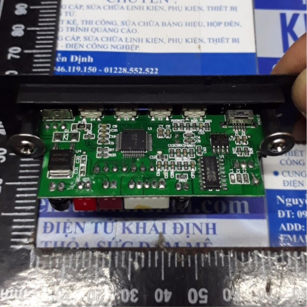 Module Giải Mã MP3+FM, MicroSD, USB OUT: 2x3W + REMOTE (LÀM MÁY NGHE NHẠC) D4A4-2 kde4332