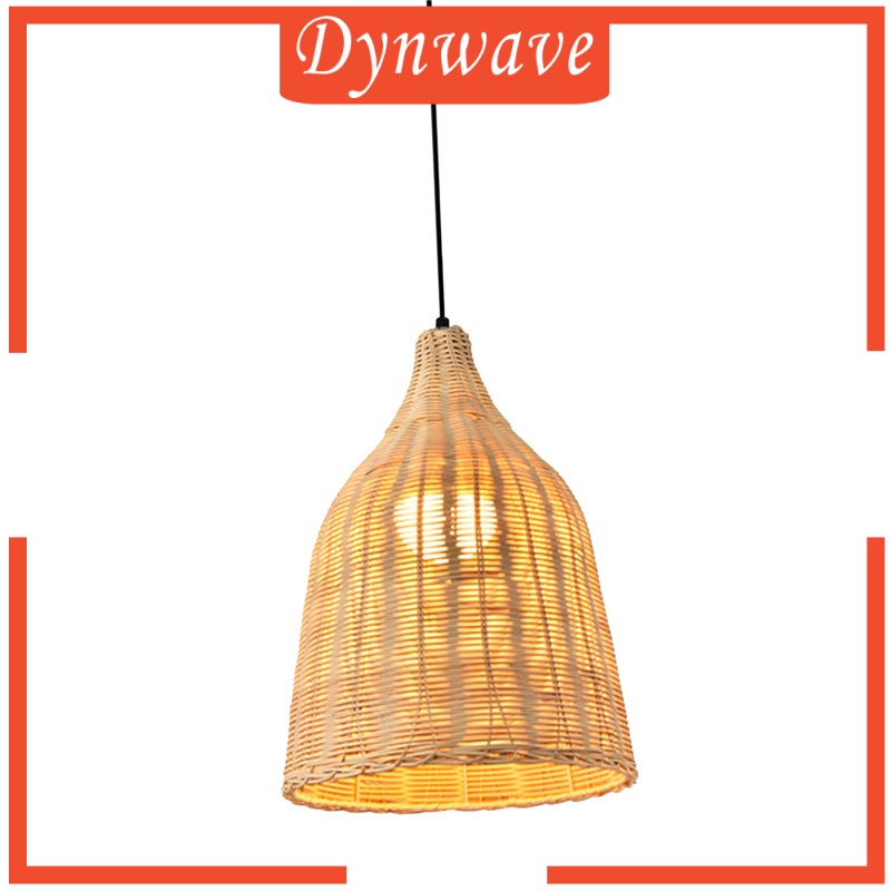 [DYNWAVE] Weave Rattan Ceiling Pendant Light Fixtures Hotel Bar Chandeliers