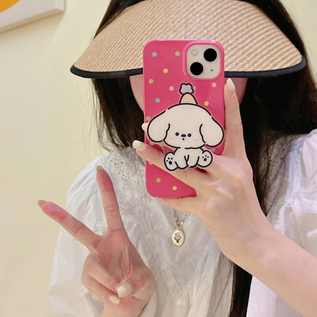 Ốp Điện Thoại Cứng Họa Tiết Hoa Hồng Kèm Giá Đỡ Cho IPhone11 12 12Pro 12Promax 13 13Pro 13Promax 14 14Pro 14Plus 14ProMax