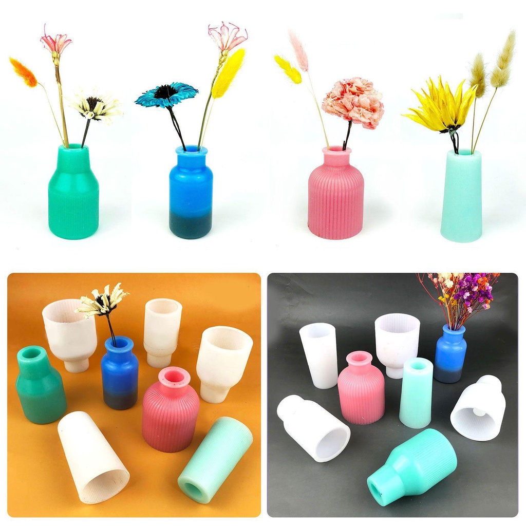 KRNY Khuôn Silicone Làm Chậu Hoa Thủy Canh Diy