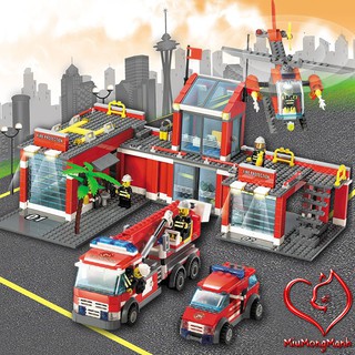 Sở cứu hỏa 774 chi tiết city đồ chơi lắp ráp xếp hình