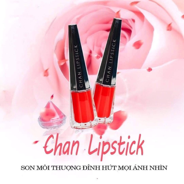 Son kem Chan Lipstick tặng kèm son dưỡng và túi giấy