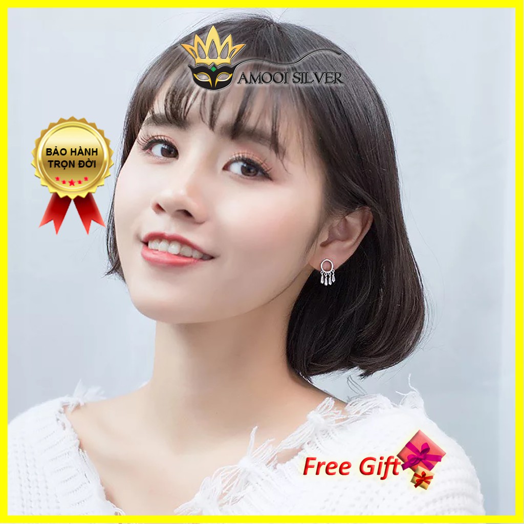 Bông tai bạc S925 dream catcher - Amooi Silver AB15