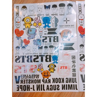 Hình xăm tatoo BTS