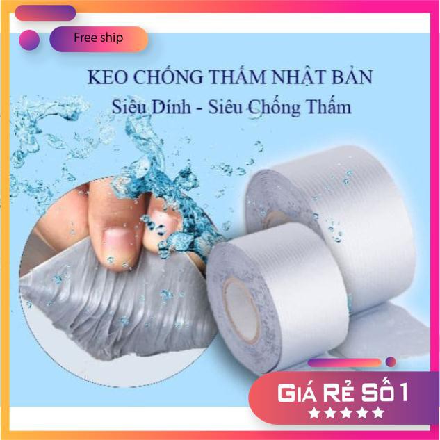 &lt;TOP Bán Chạy&gt; BĂNG KEO SIÊU DÍNH NHẬT BẢN CHỐNG THẤM NƯỚC 5cmx5m