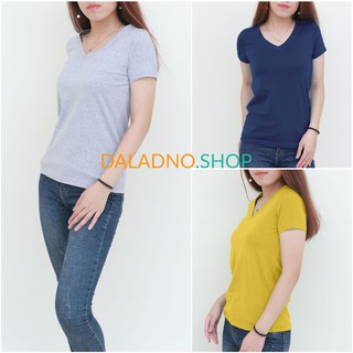 Z_29 I Áo thun nữ cổ tim COTTON 100% đủ size 26 màu - Daladno