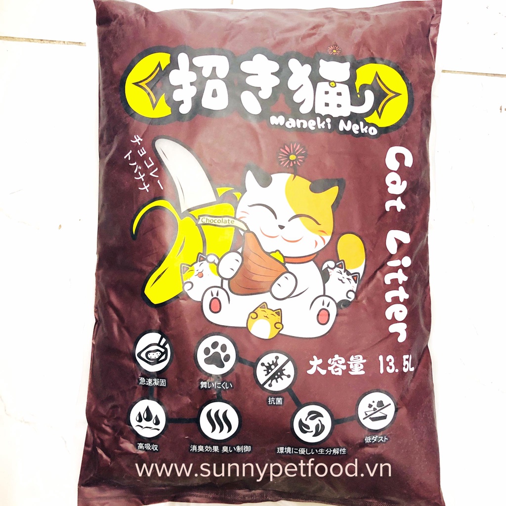 [Giao hỏa tốc tại Q7] Cát vệ sinh cho mèo - MANEKI NEKO túi 5L ~ 4kg