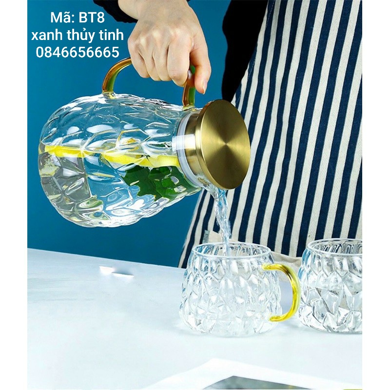 Bình thuỷ tinh nắp inox 1900ml (BT8)