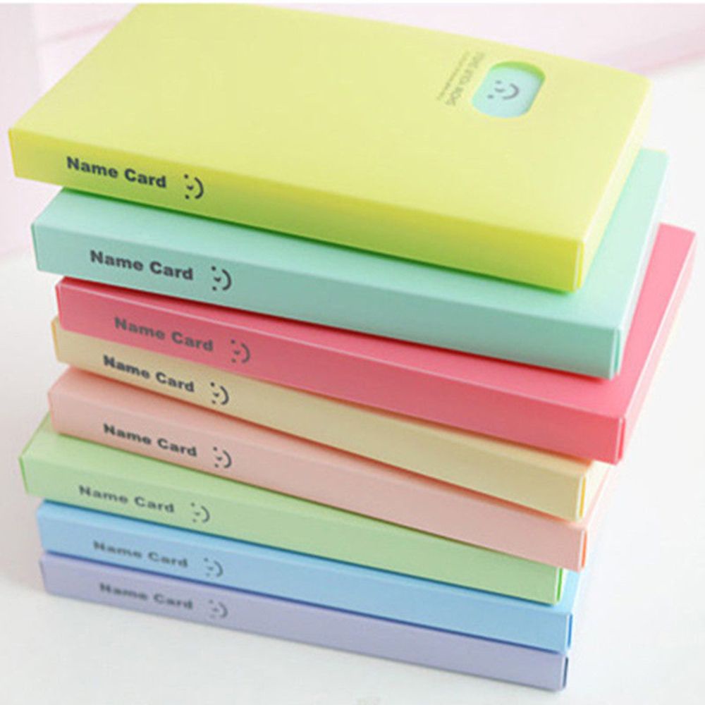 ❀SIMPLE❀ 120 Pockets Fashion Photocard Book Candy Color Photo Album Lomo Card Holder Portable New Collection Large Capacity Card Stock/Multicolor