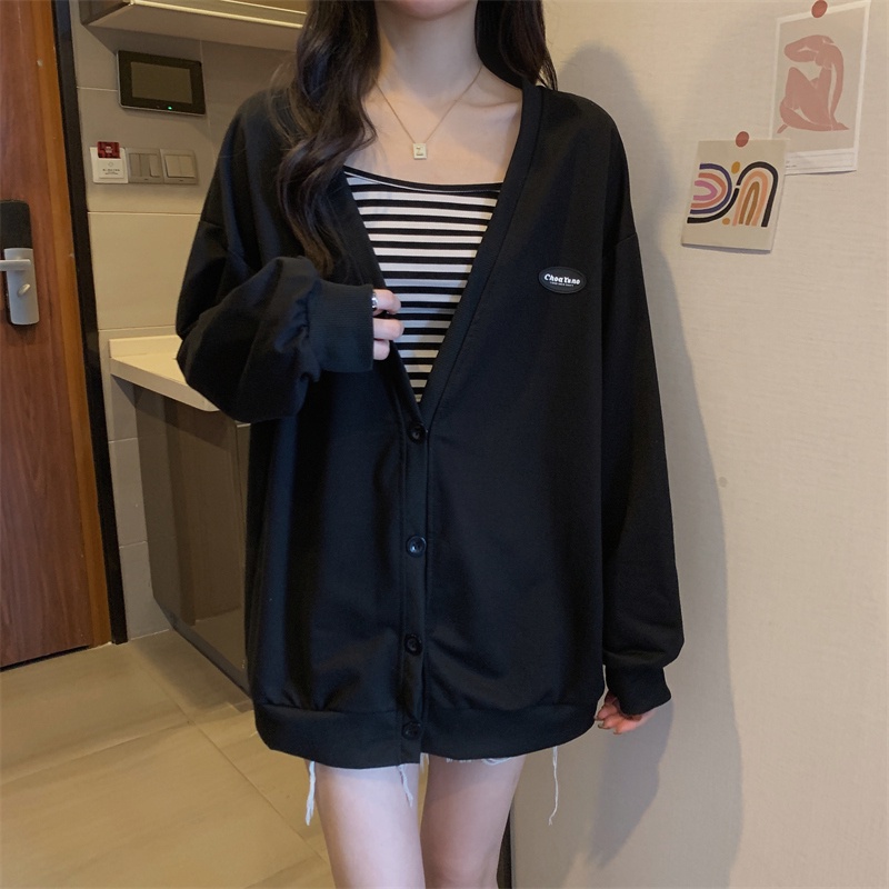 NZN Áo Khoác Len cardigan Tay Dài Dáng Rộng Thời Trang Mùa Thu Cho Nữ