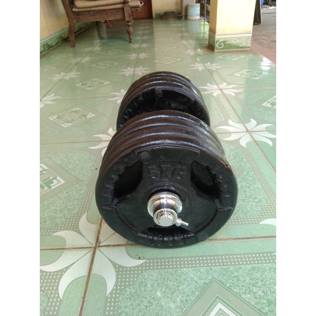 Combo tạ tay 42cm lắp được 40kg tạ gang cho một tay